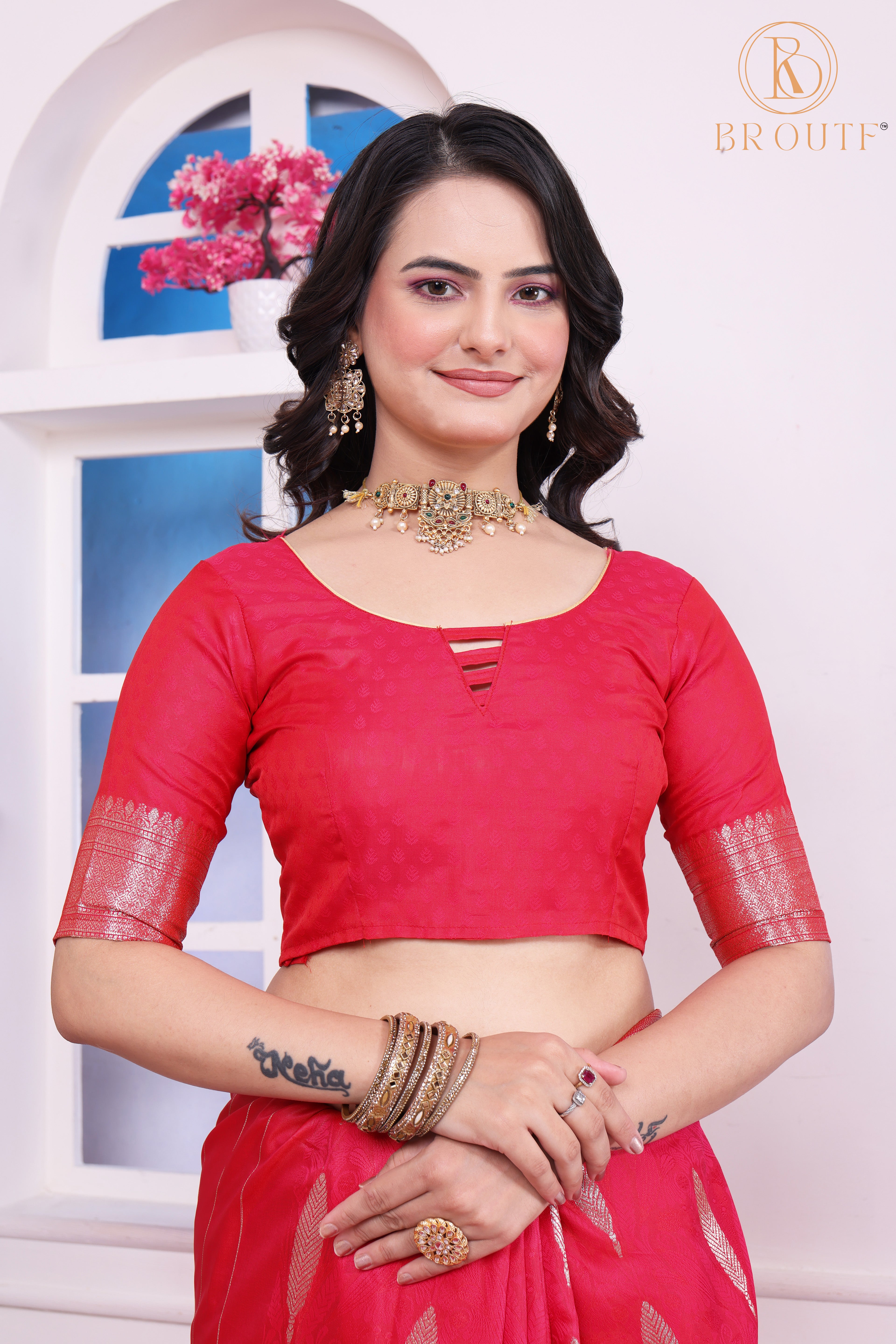 Luxurious Pink Soft Silk Jacquard Saree for Special Occasions