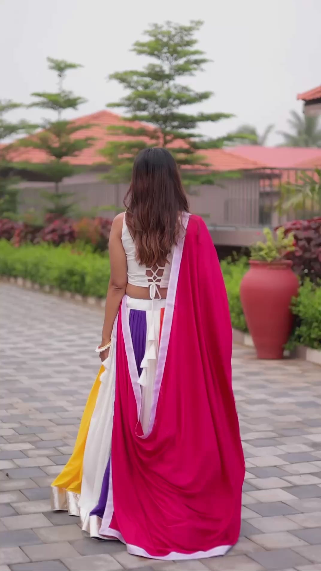 Traditional Indian Festive Wear: Multi-Color Chaniya Choli