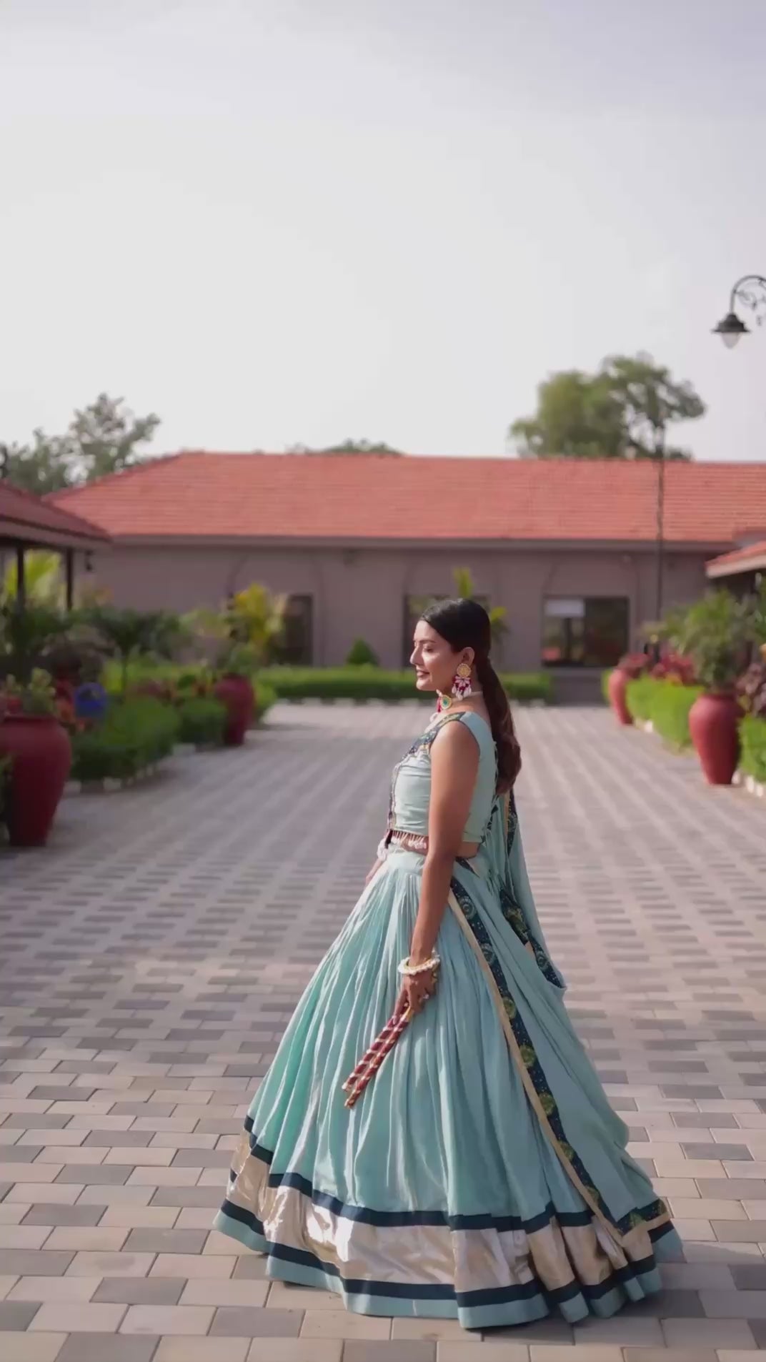 Pure Cotton Festive Lehenga Choli Set with Embroidered Dupatta