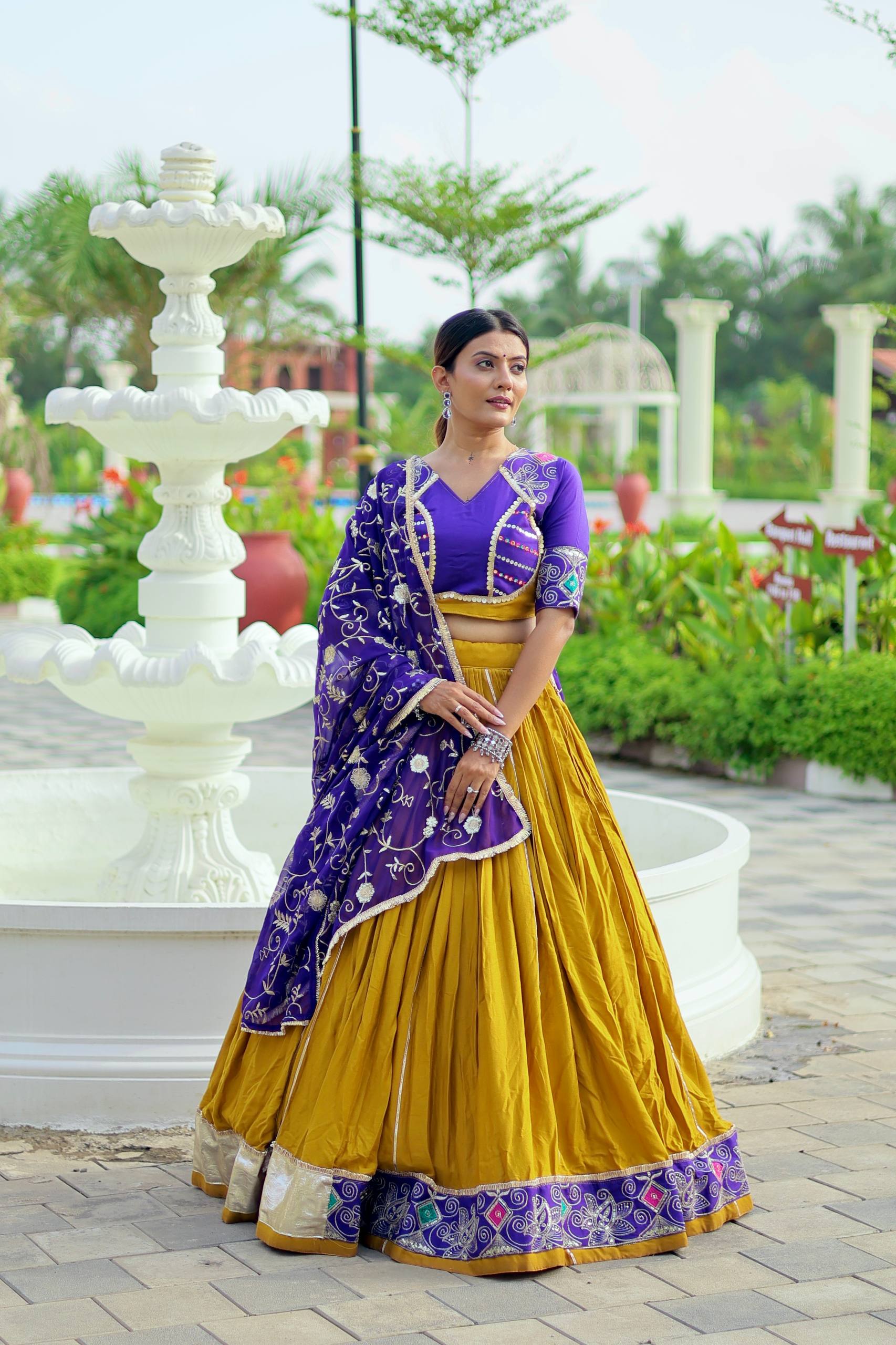Navratri Special Pure Cotton Heavy Embroidery Lehenga Choli